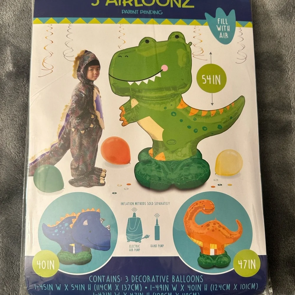 Anagram dinosaur balloons